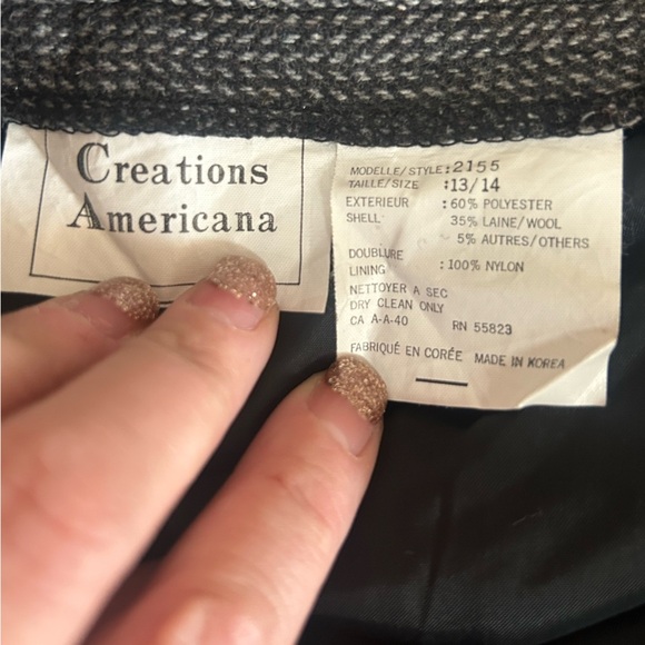 Creations Americana, size 14, Elegant Gray WOOL Pencil Skirt, classy, business - Picture 8 of 10